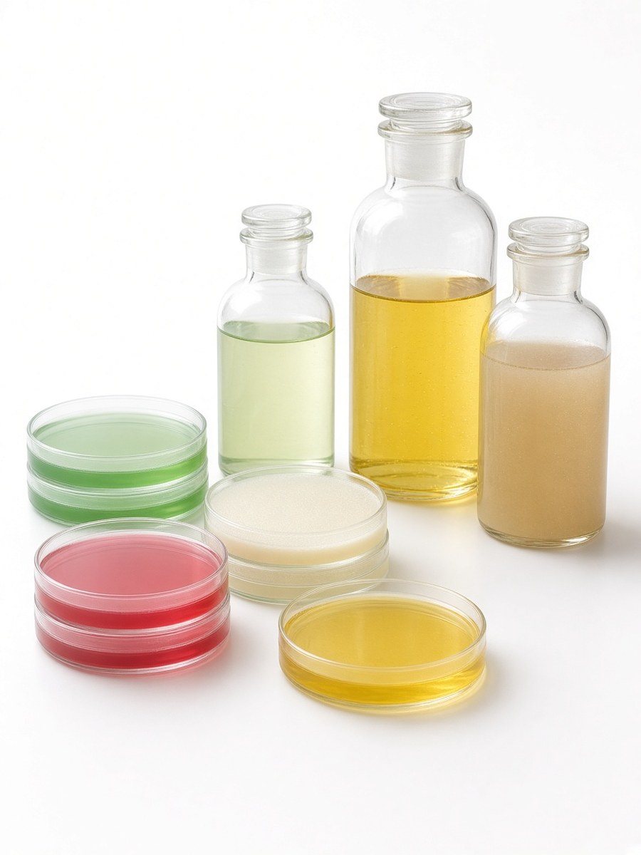 Culture media and petri dishes