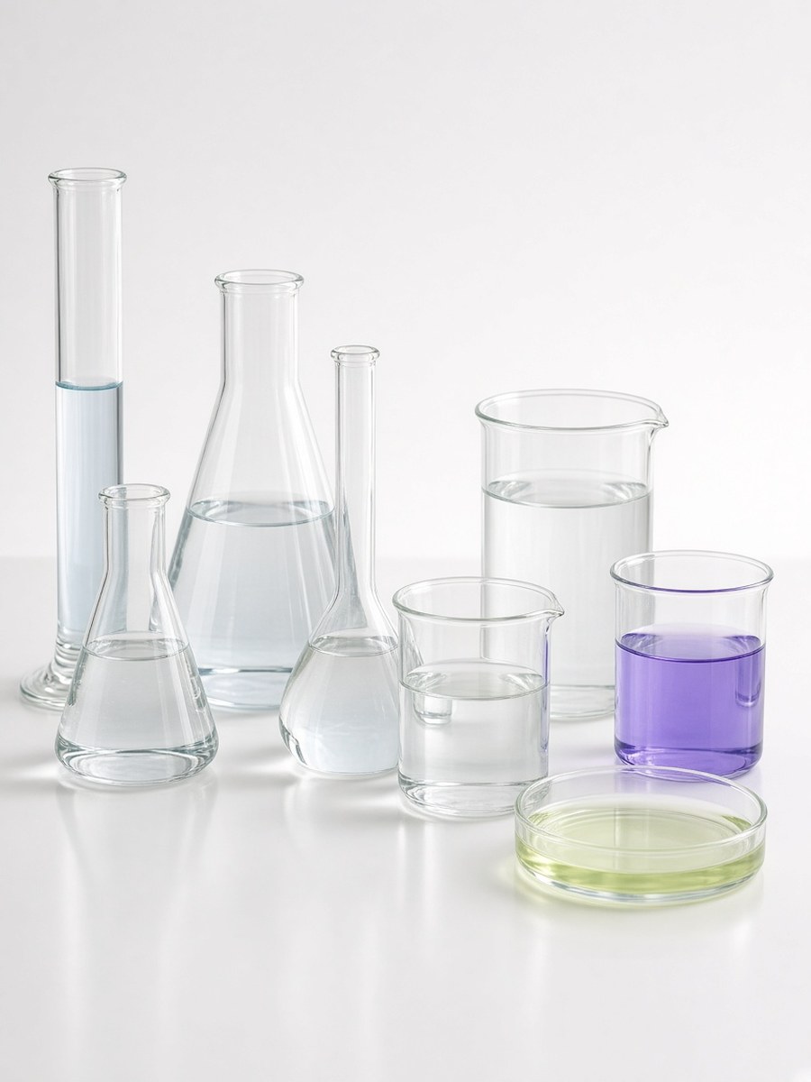 Laboratory glassware and beakers