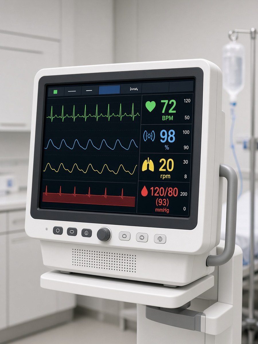 Hospital patient monitoring equipment