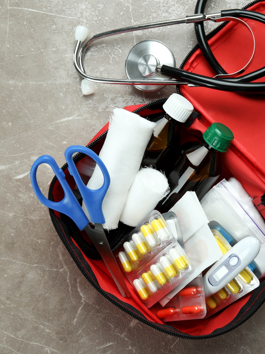 PPE and first aid supplies
